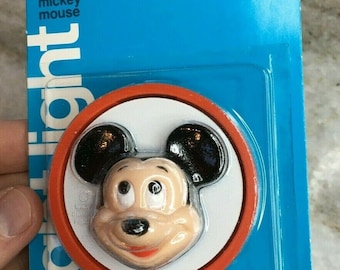 Nos brand new/sealed vintage 1977 4-watt ge mickey mouse night nite light lite!!