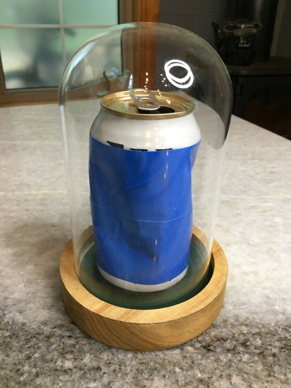 5x Mini Glass Dome Decorative Cloche Bell Jar Display Case w/ Wood Base 