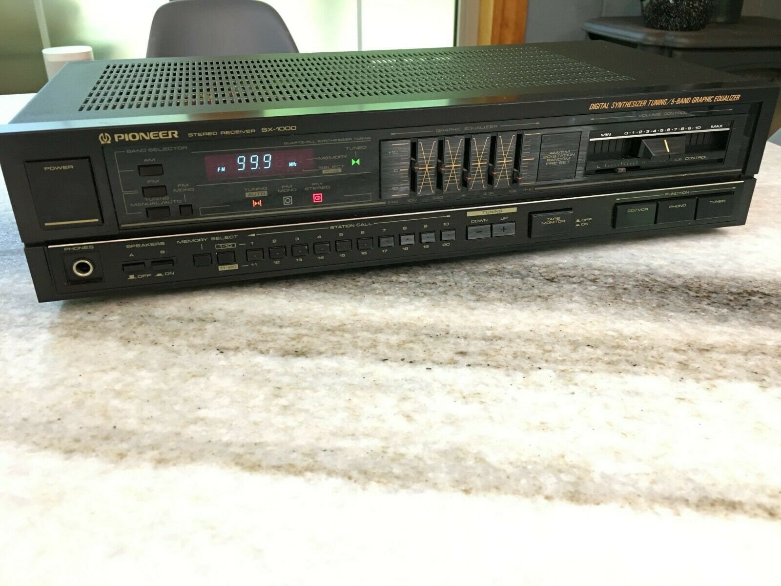 Vintage 1986 Made in Japan Pioneer Sx1000 Stereo Receiver/amplifier W
