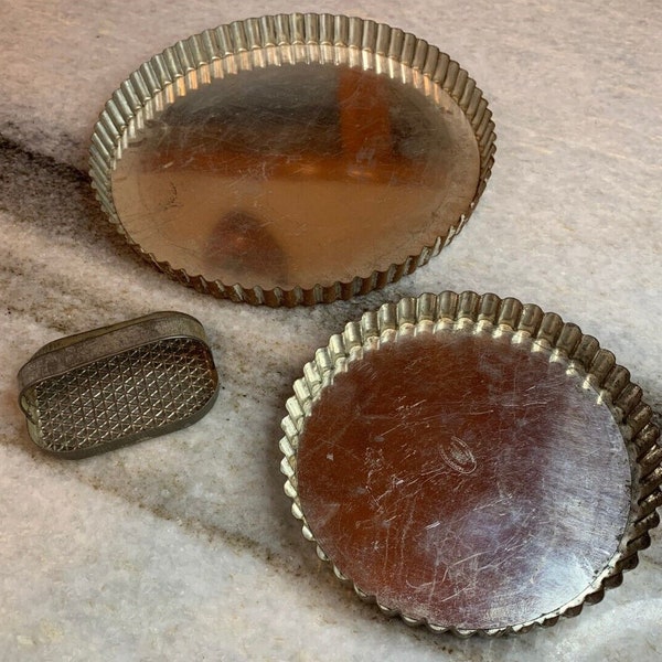 Antique Tin Pie Plates Etsy