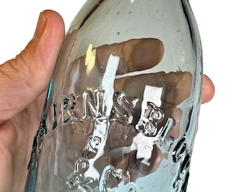 Antiguo pontil j mojones l bloque blobtop botella f lorenz st louis missouri 1850