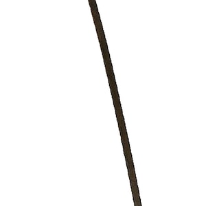 Antique large wrought iron forged metal steel trident three prong spear poseidon