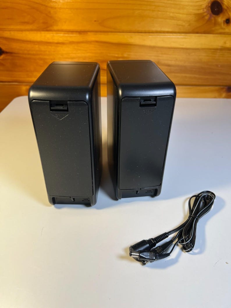 Vintage sony srs-55 active speaker system walkman discman nos made in japan 1991 image 18