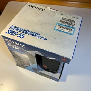 Vintage sony srs-55 active speaker system walkman discman nos made in japan 1991 image 4