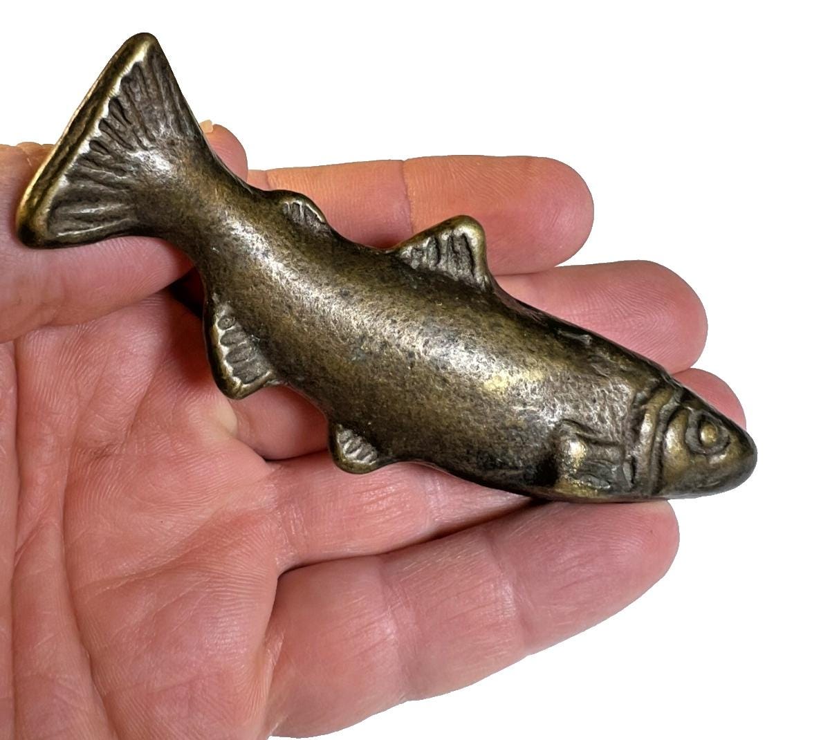 Poisson avec fontaine Large - statue en bronze (AN1140BR-V-L