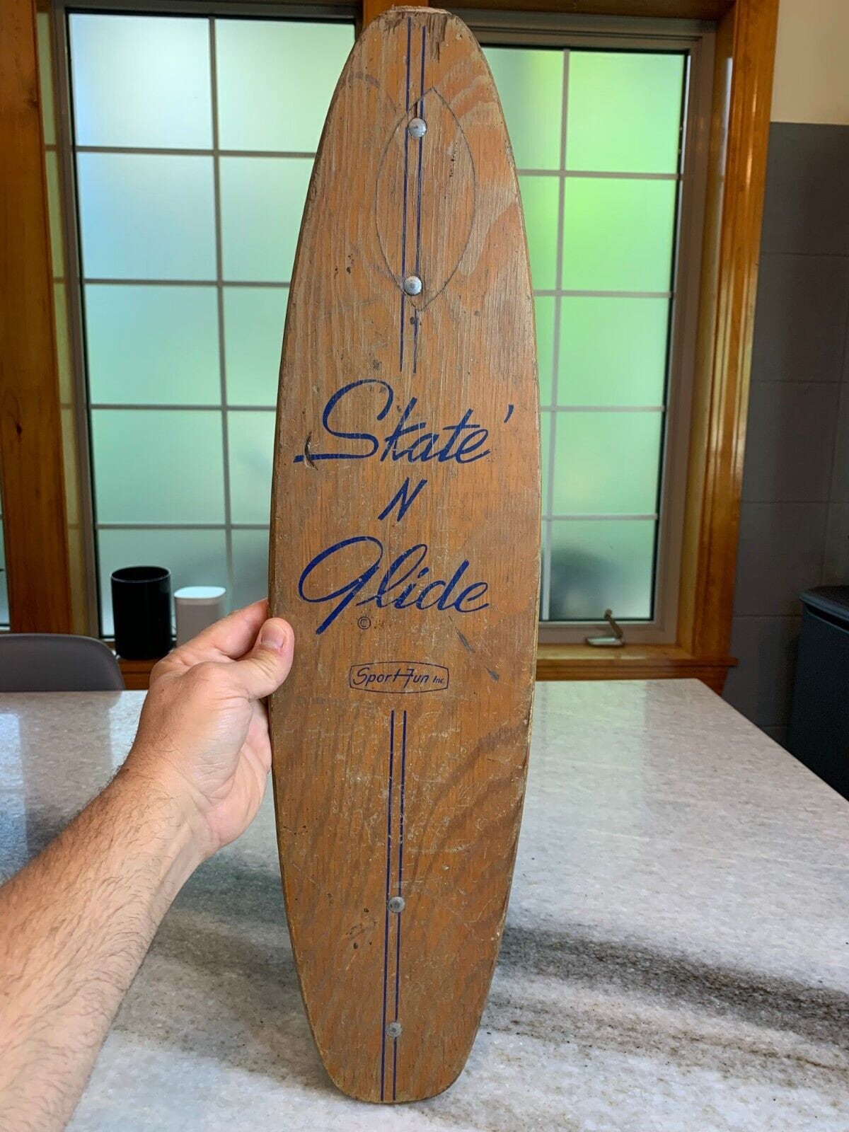 Rare 1960s Vintage Wooden Skateboard Skate N Glide Sidewalk Rare 1960s Vintage Wooden Skateboard Skate N Glide Sidewalk