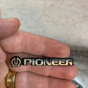 Salvaged parts: replacement pioneer cs-f9000 logo / badge