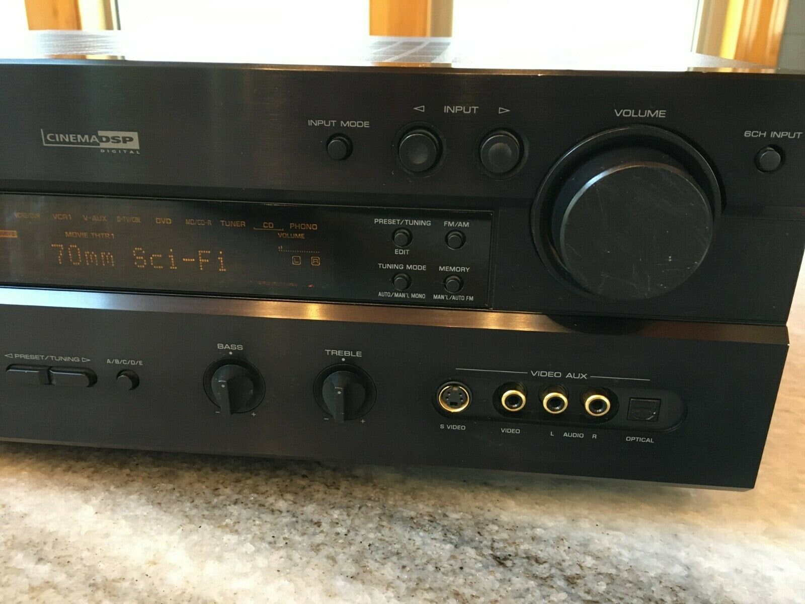 Yamaha rxv730 natural sound av 6.1 receiver dolby digital Etsy