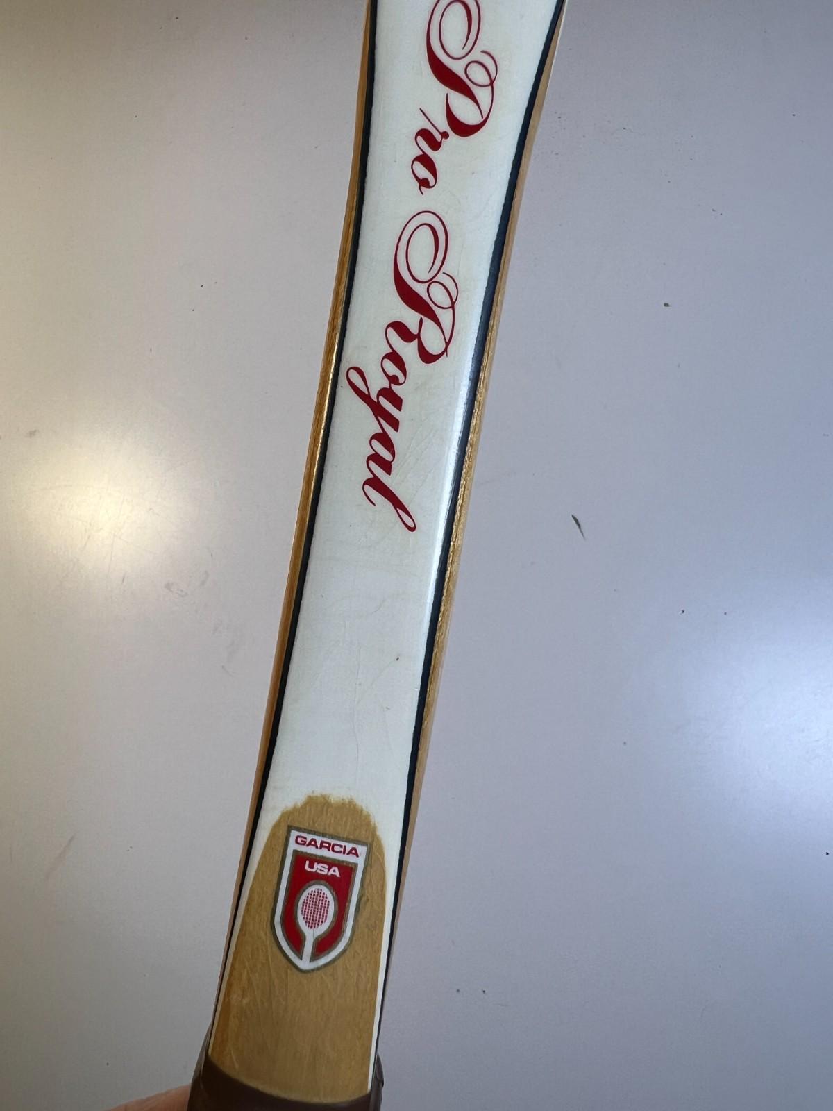 Le Triangle Racket Merch Vintage Garcia Le Grand Wooden Wood Tennis Racket Usa C. 1970 Leather ...