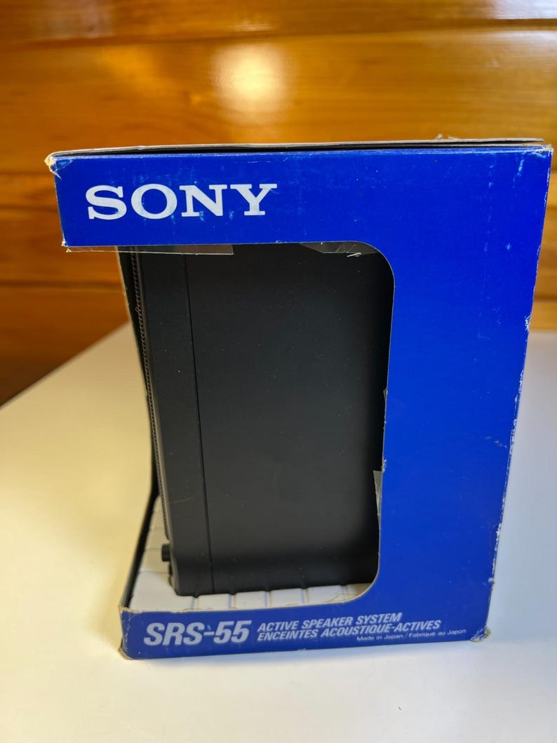 Vintage sony srs-55 active speaker system walkman discman nos made in japan 1991 image 5