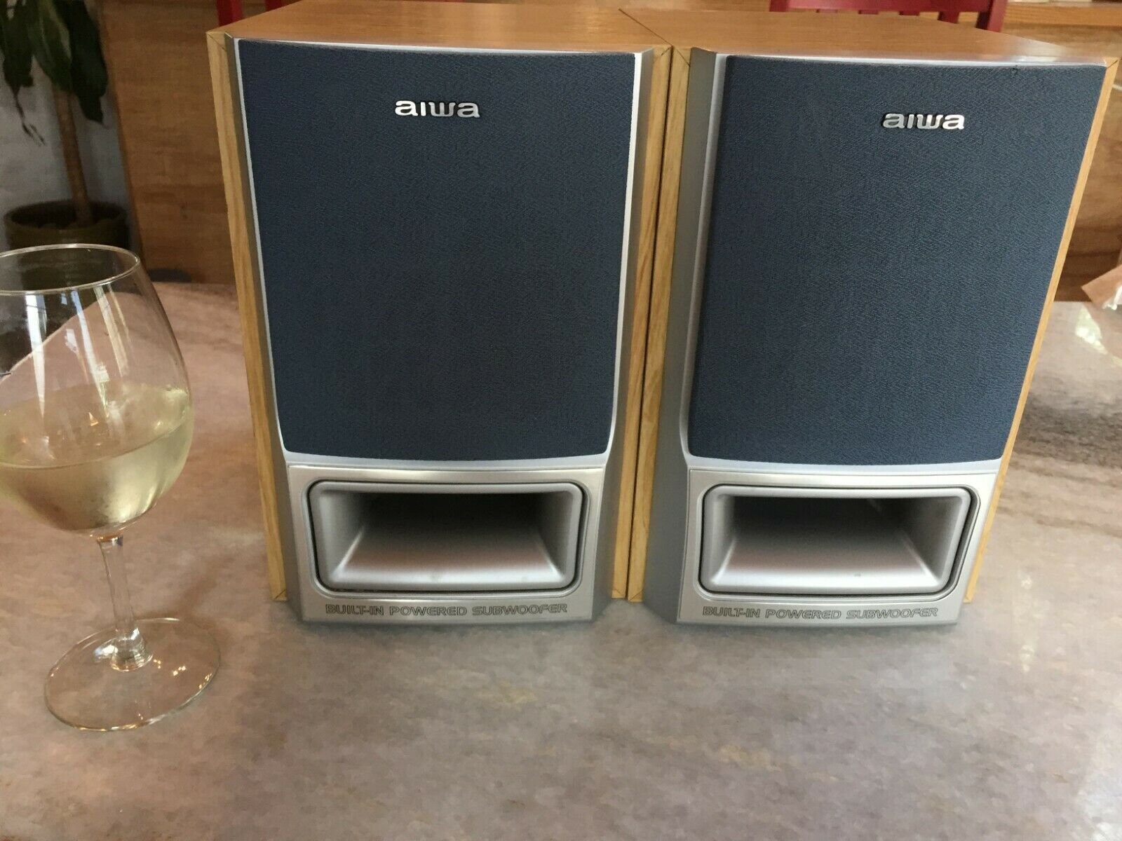 Vintage Aiwa Sxm55 Biamp Bookshelf Speakers Rca Plug & Etsy UK