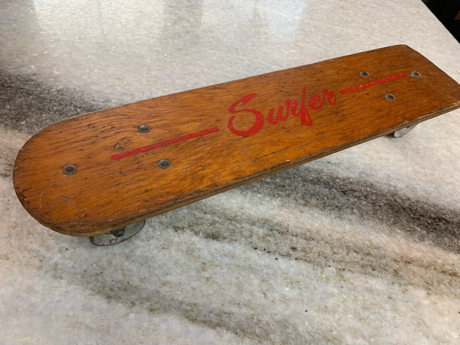 Vintage-antique Wood/wooden Skateboard Vintage-antique Wood/wooden Skateboard
