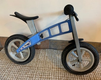 Draisienne de rue Firstbike sans roues d'entraînement sans pédales bleu enfant 2-5 ans