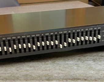 Vintage 1984 1/3 octave eq equalizer made in japan 6.35 mm trs/ts input / output