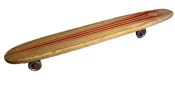 Vintage 1960s 60s Wood Wooden Longboard Long Board