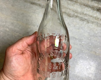 Antique blob top embossed beer bottle welch & sullivan concord new hampshire