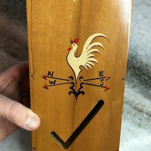 Antique-vintage &#39;30s-40s the redbird line japan chicken/rooster match box holder