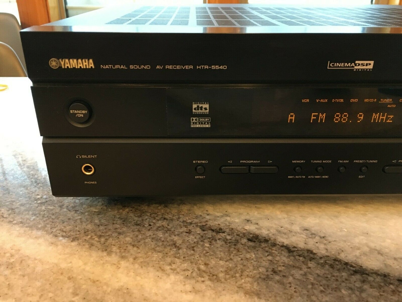 Yamaha htr5540 am/fm stereo receiver .06 thd 80wpc w/optical Etsy
