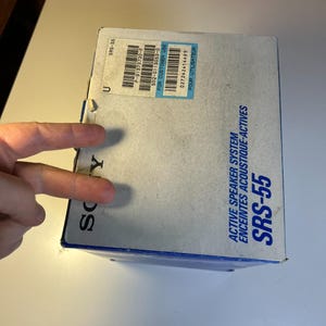 Vintage sony srs-55 active speaker system walkman discman nos made in japan 1991 image 11