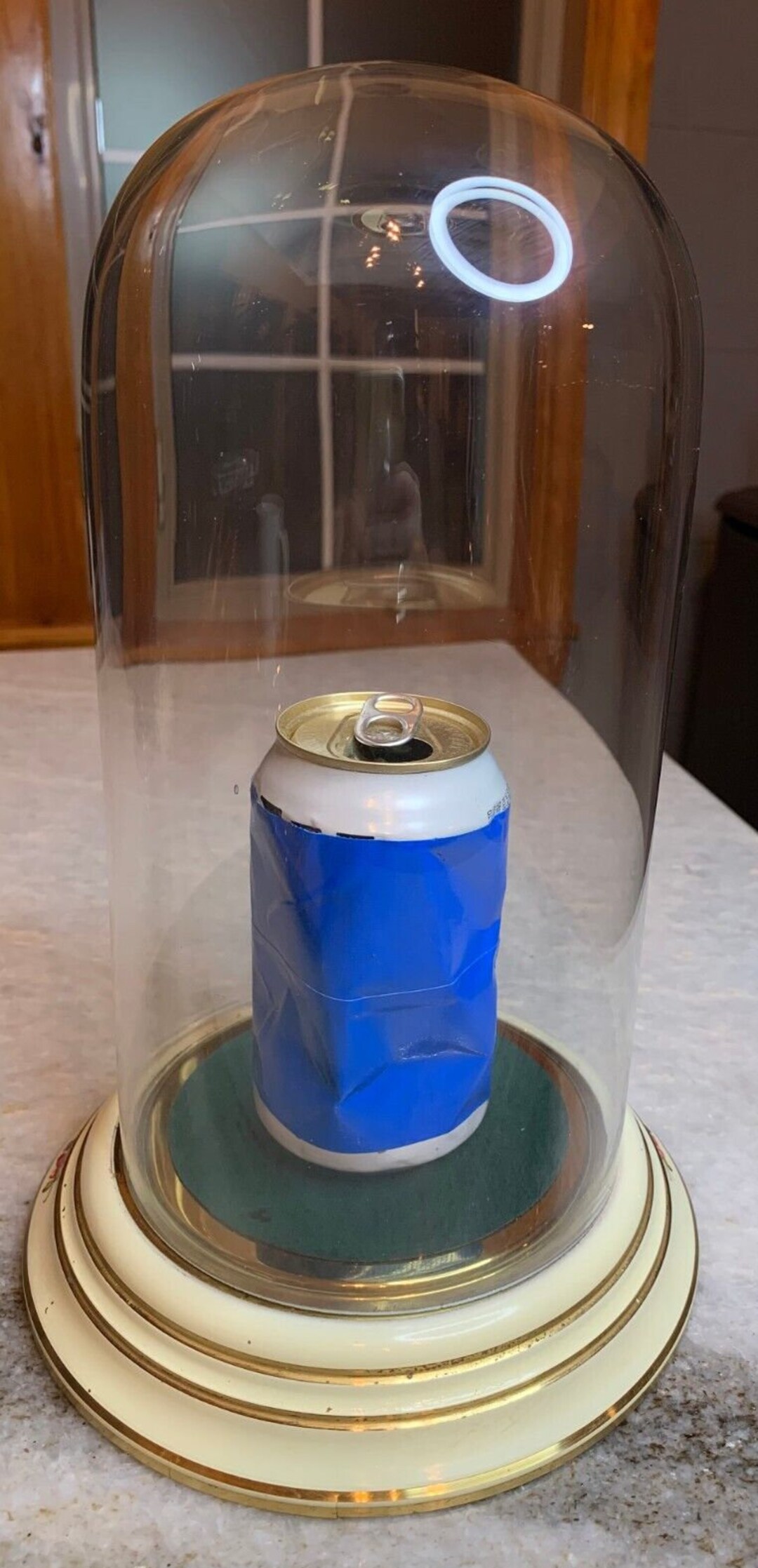 Antique Glass/metal Cloche Bell Jar Dome for Specimens Display Showcase