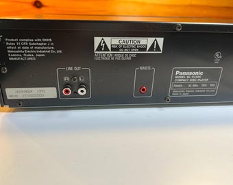 Vintage 1990s 90s Panasonic Sl-pj325 Single 1 Cd Player Dac