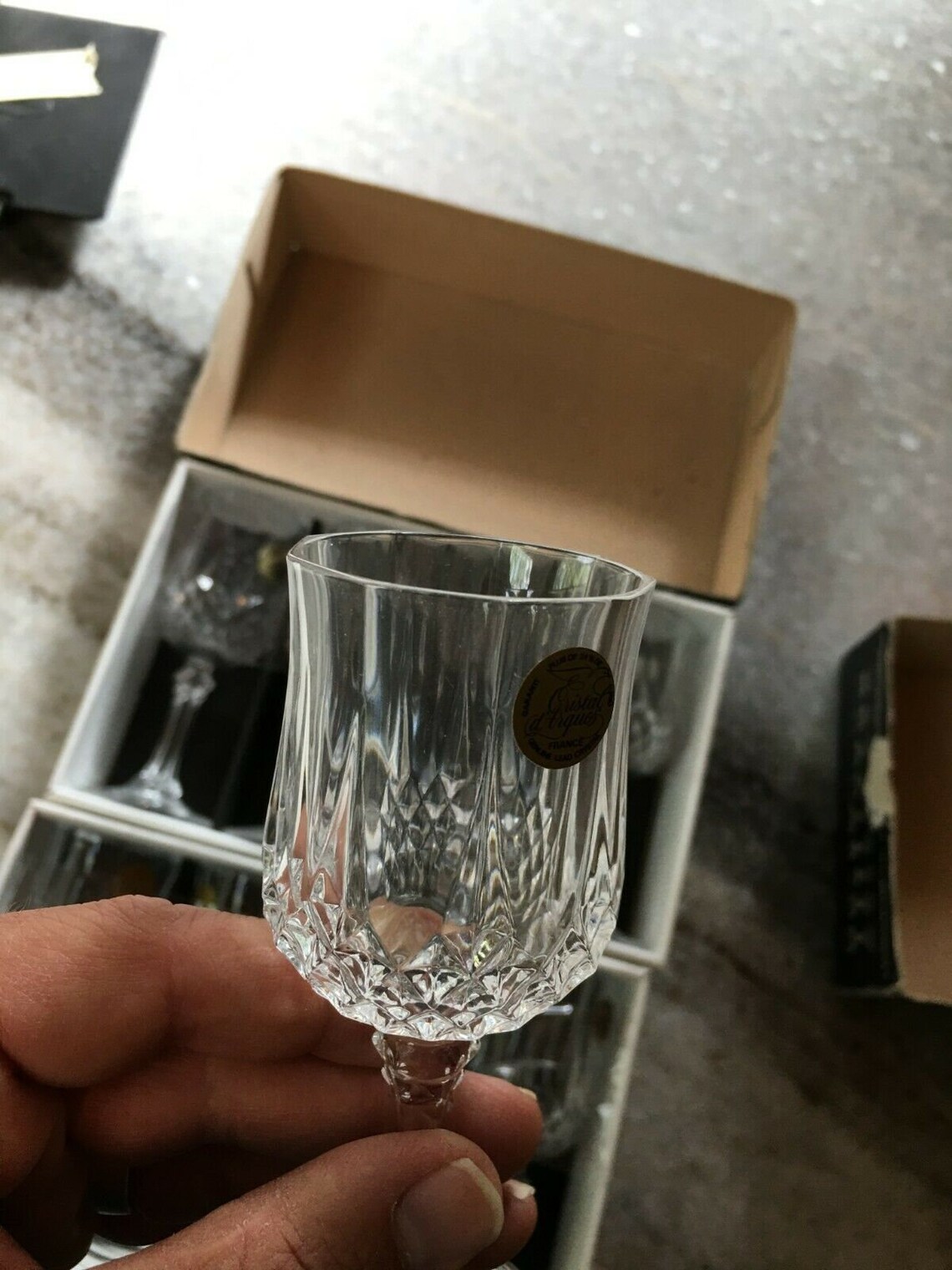 Set 8 cordial 2oz winesherry glasses 4.5t crystal Etsy
