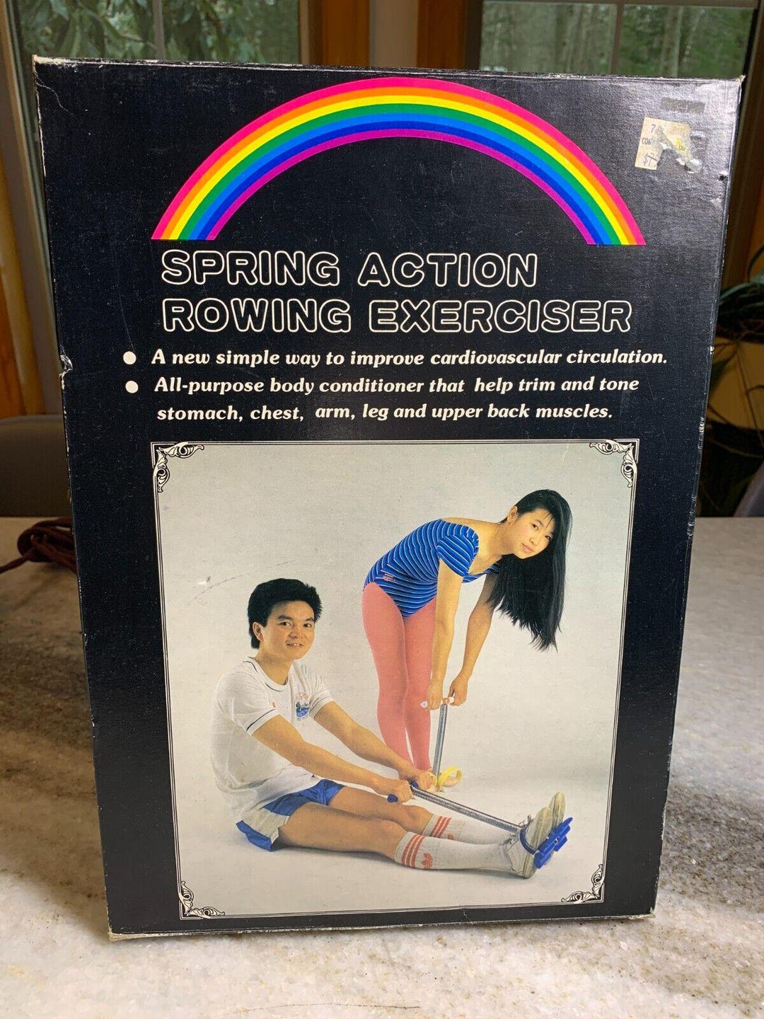 New Nos Vintage 1980s 80s 1990s 90s Exercise Equipment Spring Rower ...