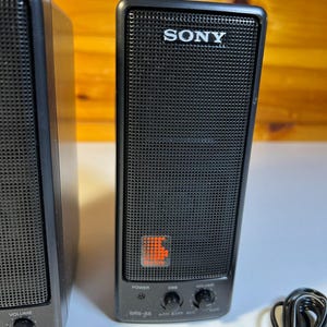 Vintage sony srs-55 active speaker system walkman discman nos made in japan 1991 image 14