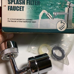 Faucet spout angle flexible adjustable head tip pivto pivoting swivel swiveling