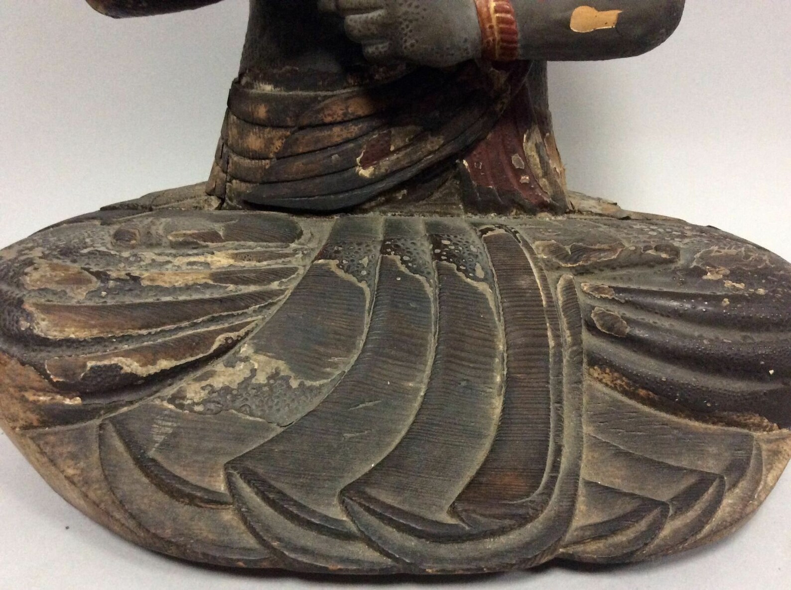 MuseumQuality Antique Japanese Wooden SculptureStatue of Etsy