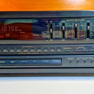 Vintage 1990s 90s pioneer sx-251r stereo receiver graphic equalizer phono japan