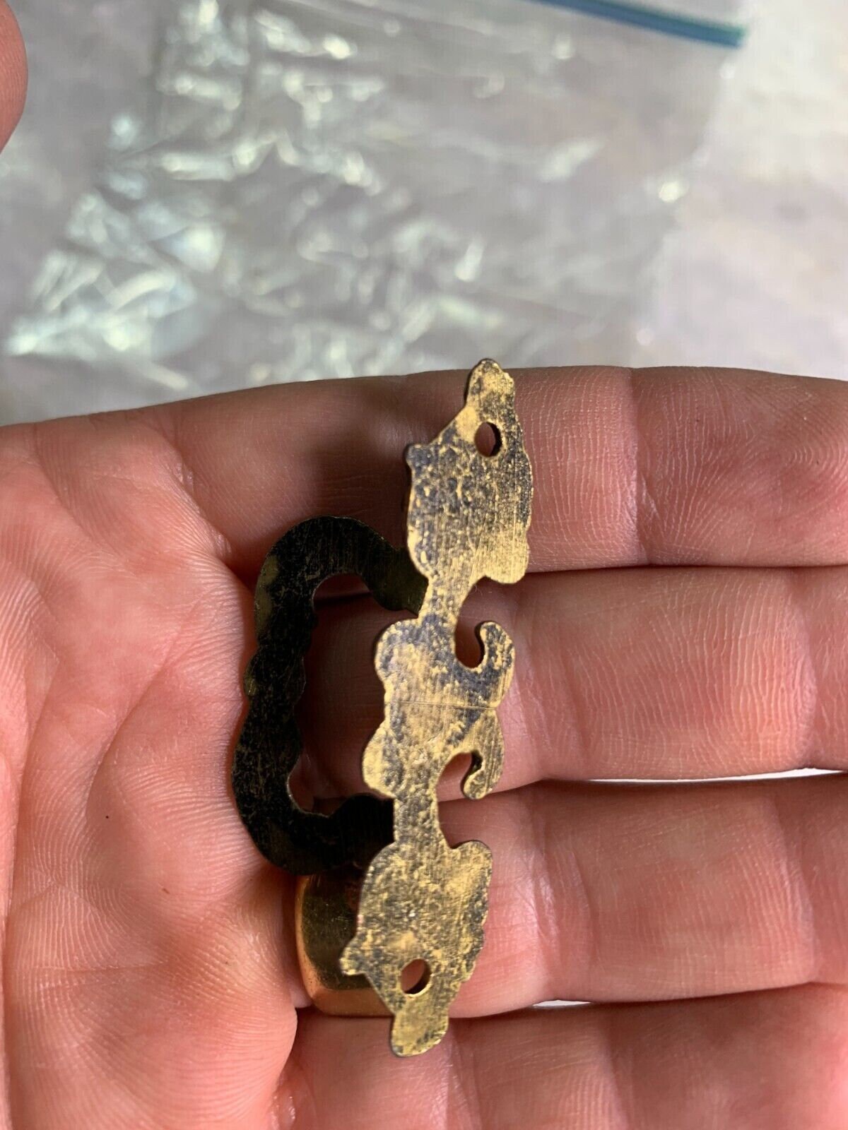 Vintage Small Mini Tiny Metal Handle Handles Screws Trinket Jewelery ...