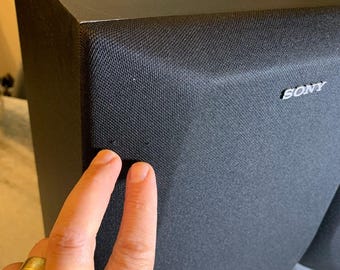 Vintage Large Sony Bookshelf Speakers 3-way Ss-d560 Ohms Black