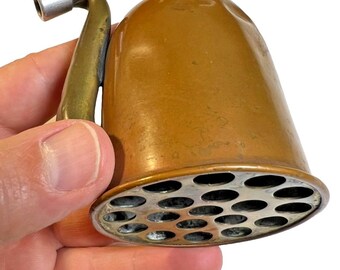 Antique brass ear trumpet horn london dome hearing aid 1880–1910 hearing aids