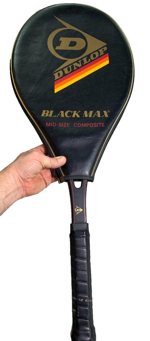 Raquette de tennis vintage années 80 1980 BLACK MAX