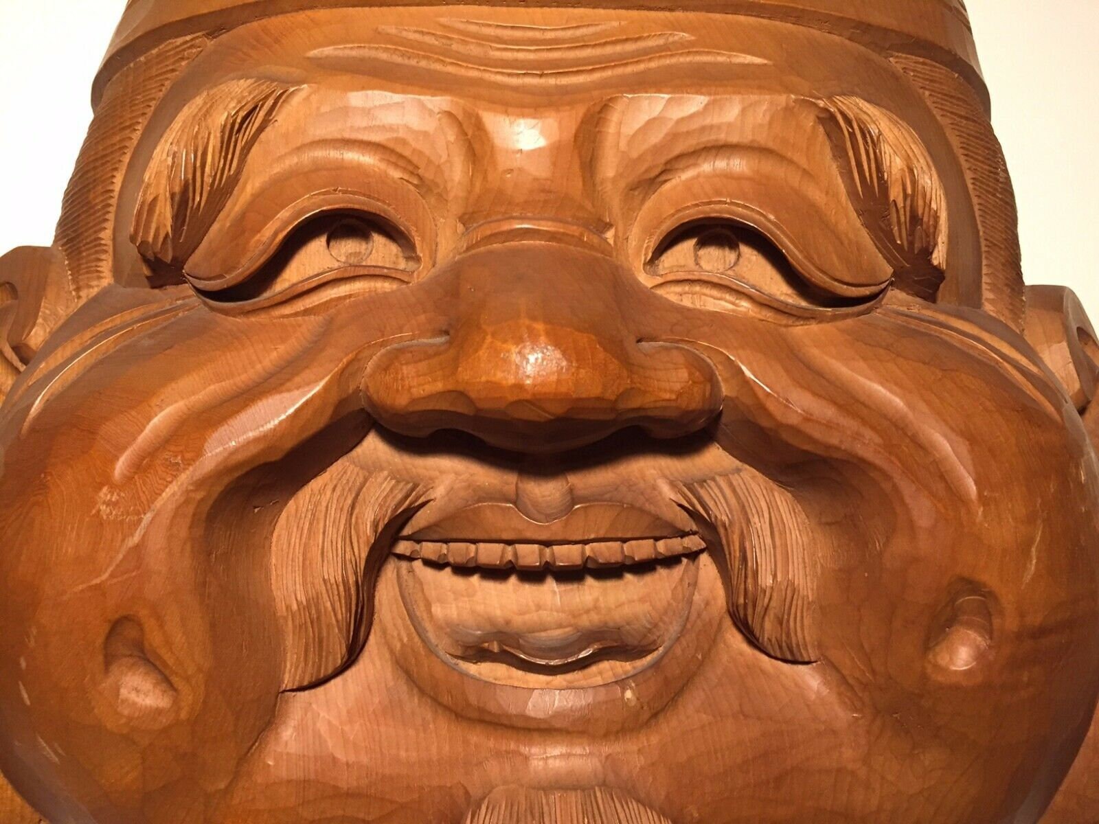 LARGE Quality Antique Ca1950 Japanese Wooden Mask of Ebisu Etsy UK