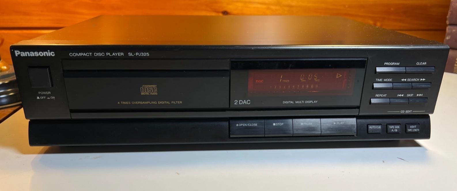 1990年代のヴィンテージ パナソニック SL-PJ325 シングル 1 CD