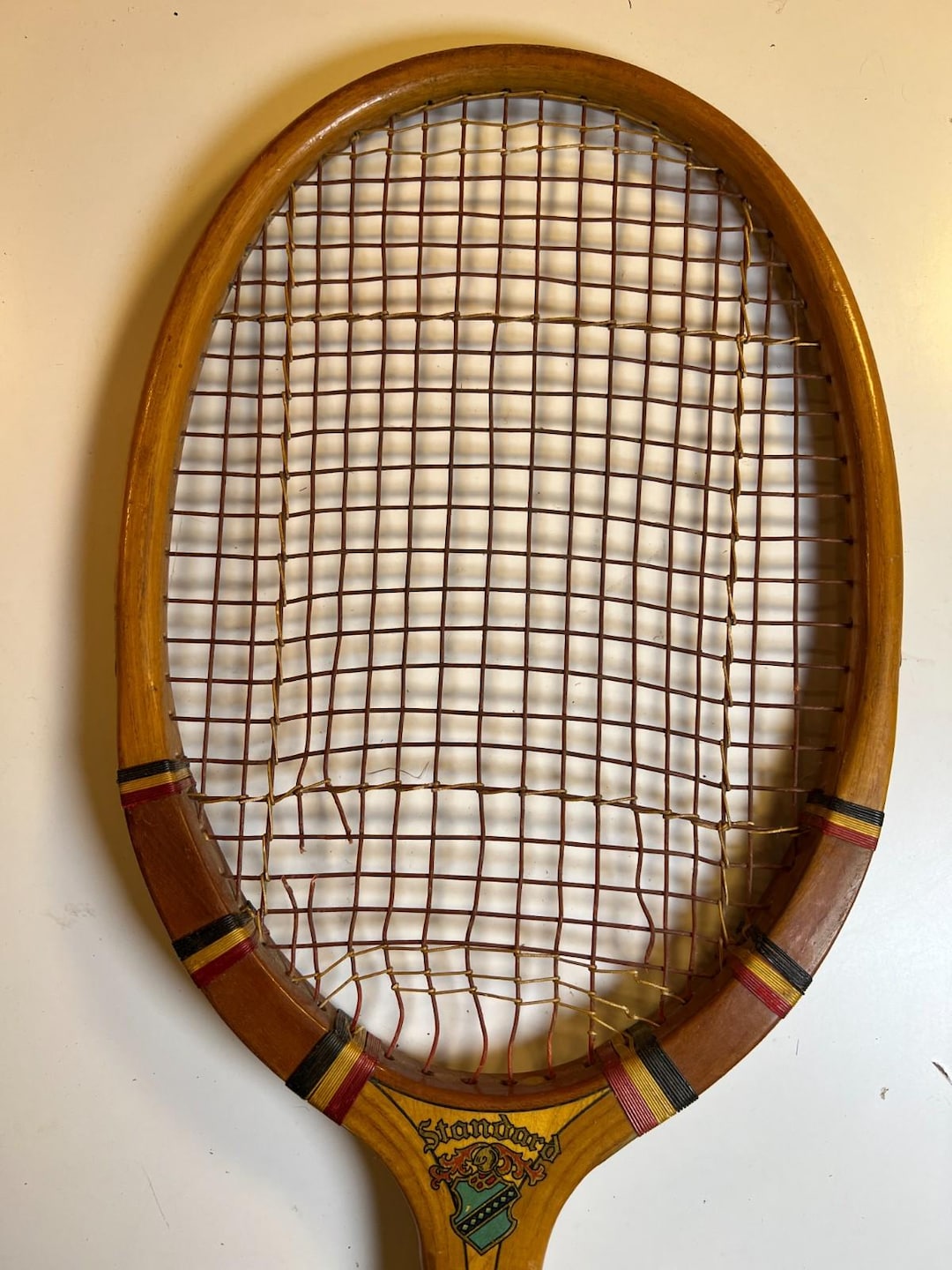 Antique 1920s Tennis Racket Racquet Narragansett Machine Pawtucket ...