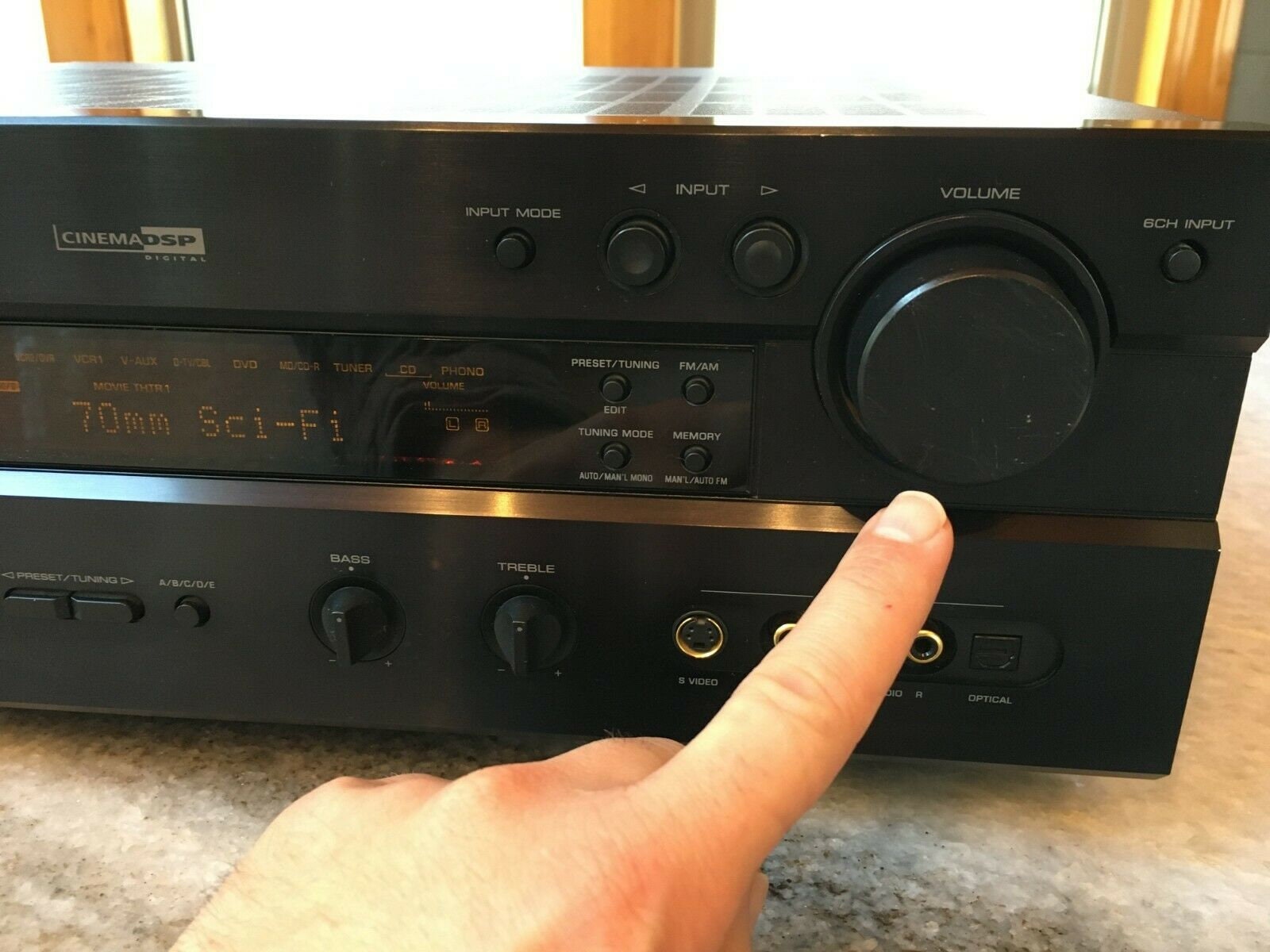 Yamaha rxv730 natural sound av 6.1 receiver dolby digital Etsy