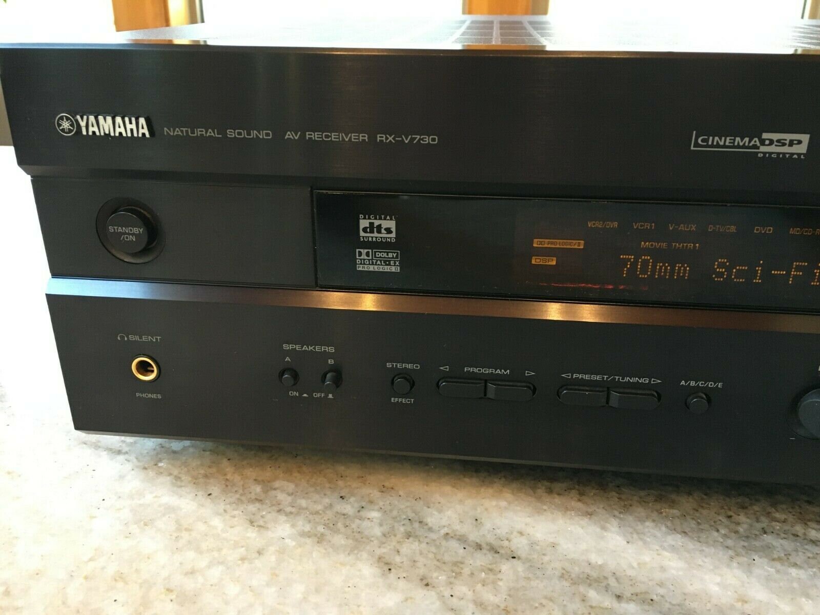Yamaha rxv730 natural sound av 6.1 receiver dolby digital Etsy