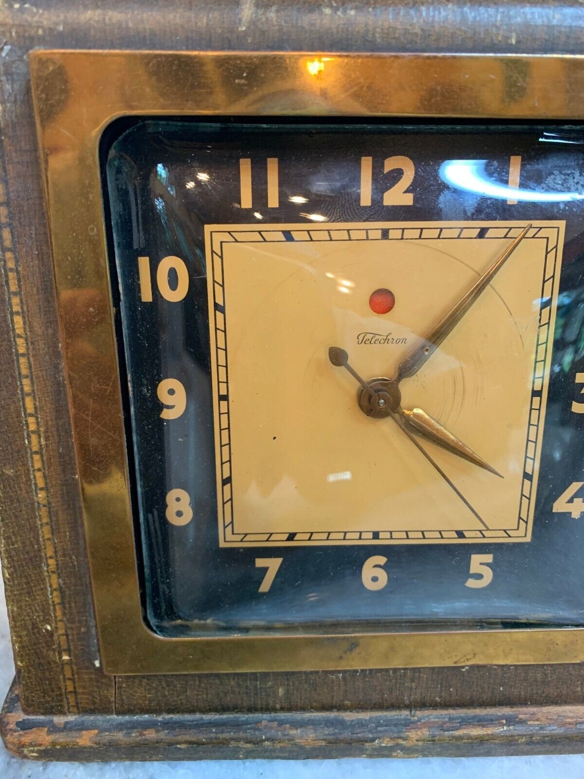 Rare Antique Brassera Brass Telechron Alarm Clock Ashland Etsy