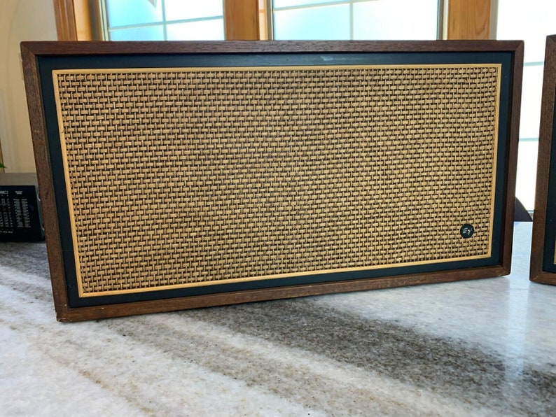 Vintage Mid Century Modern Mcm Wood Wooden Bookshelf Speakers Buchanan