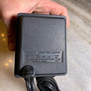 Vintage made in japan panasonic black chrome electric pencil sharpner kp-77 image 9