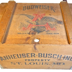Budweiser Wooden Crate - Etsy