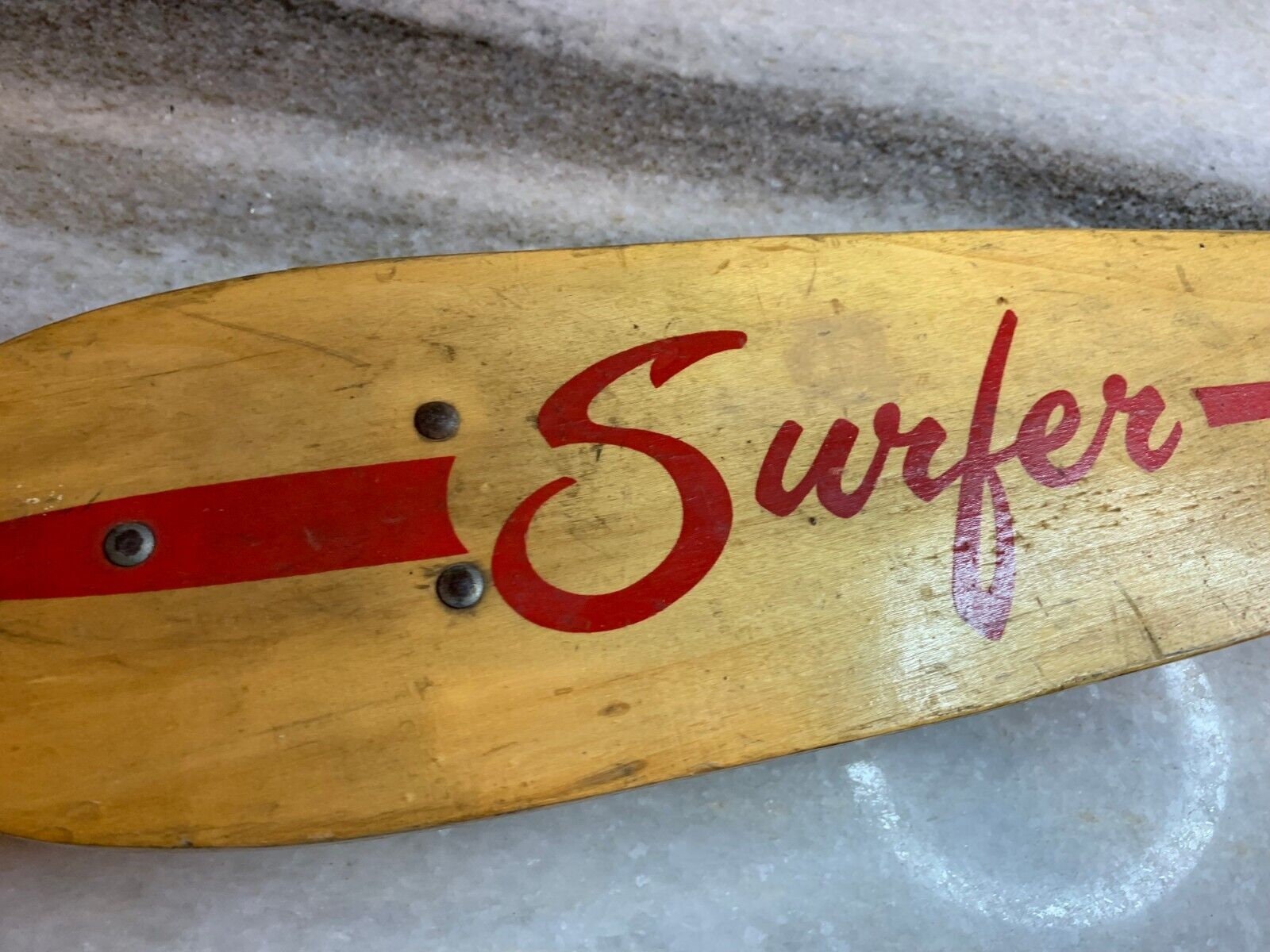 Rare: Antique Vintage 1960s Wooden Wood Early Skateboard