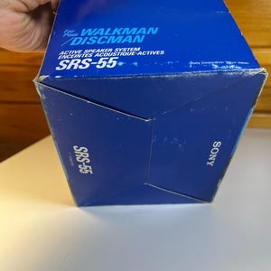 Vintage sony srs-55 active speaker system walkman discman nos made in japan 1991 image 10