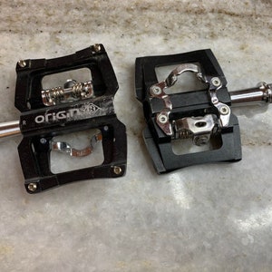 Origin8 dual sport spd (clipless and platform) black bicycle/bike pedals 295g