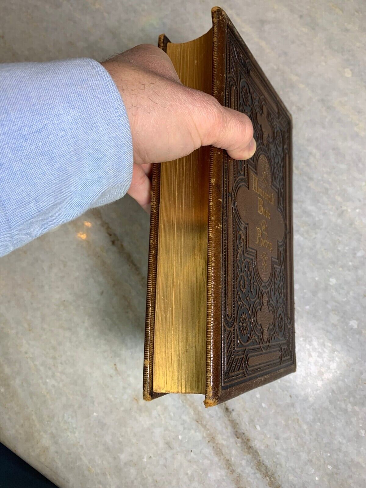 祝開店！大放出セール開催中 Antique Ornate Leather Gilt Gilded Book 1875 Victorian 洋書