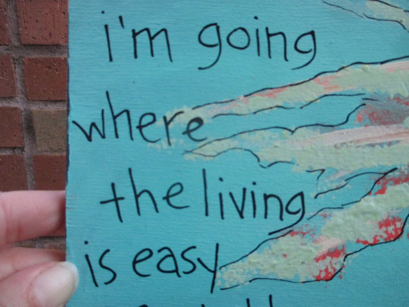 My Morning Jacket lyrics painting on 8 by 8 wood panel Etsy
