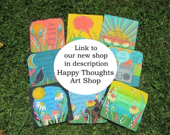 Link to our new location - Happy Thoughts Art Shop - most our quote/lyric art have moved to new location - please follow link in description